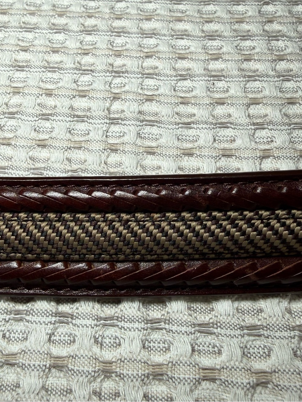 Brighton Leather Mens Dress Belt Size 54 Brass Buckle Preppy Big Men Casual - Picture 7 of 8